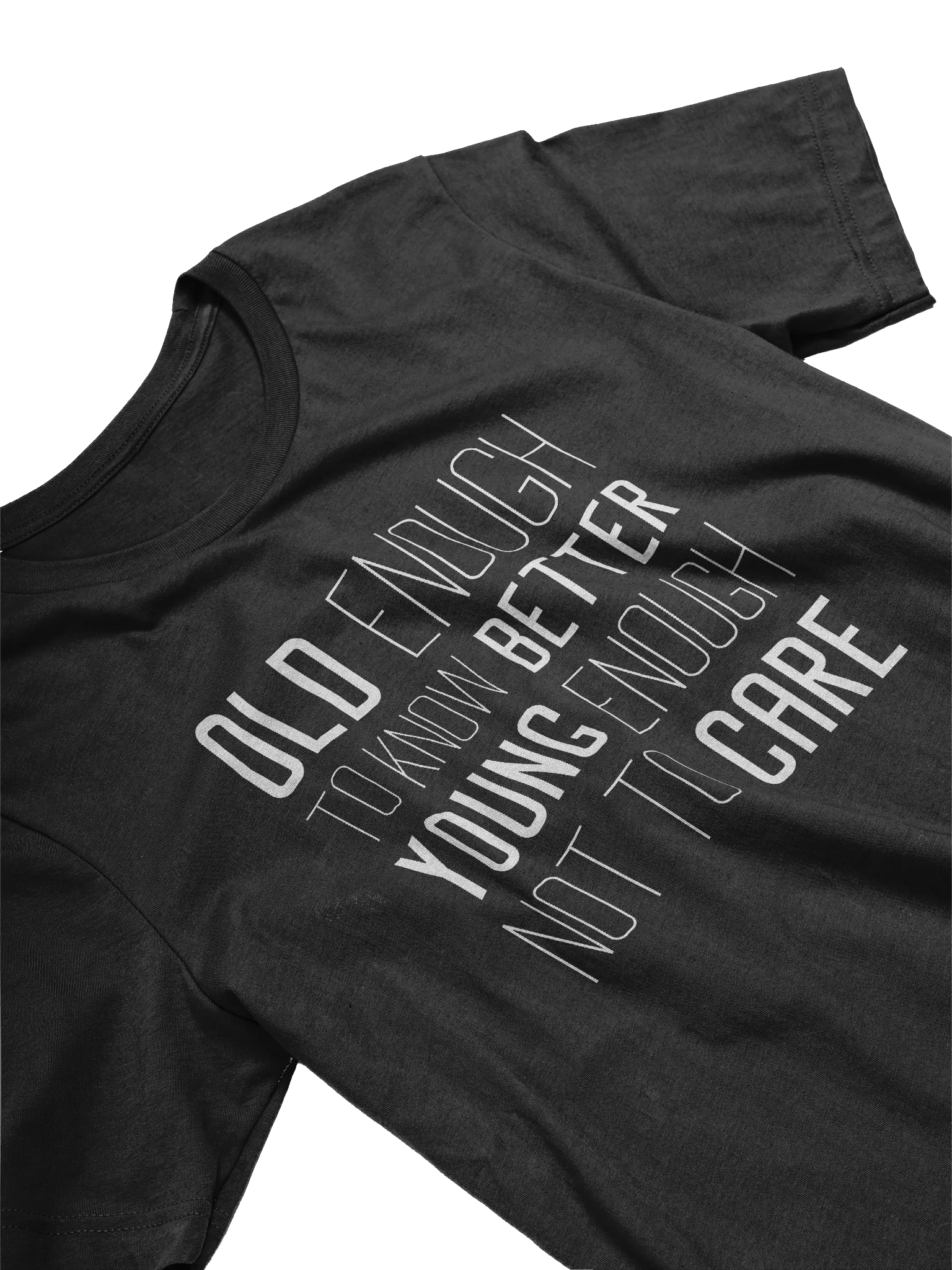 Old Enough to Know Better, Young Enough Not to Care T-Shirt product image (2)