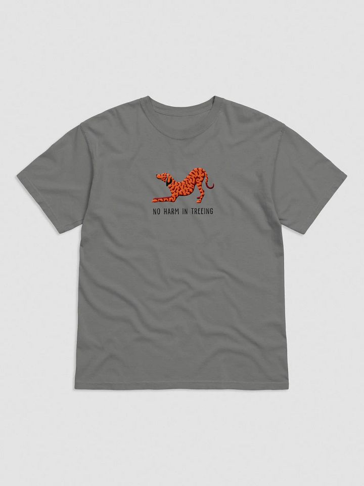 No Harm in Treeing T-Shirt(Embroidered) of a Plott Hound(Red Brindle) product image (4)