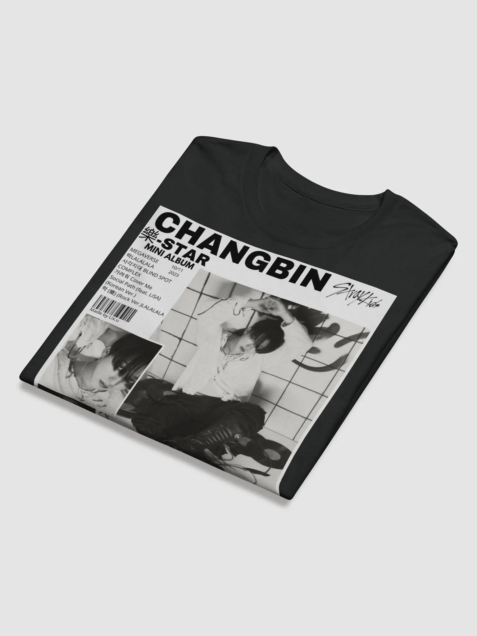 Changbin from Stray Kids Unisex Long Sleeve T-shirt product image (2)