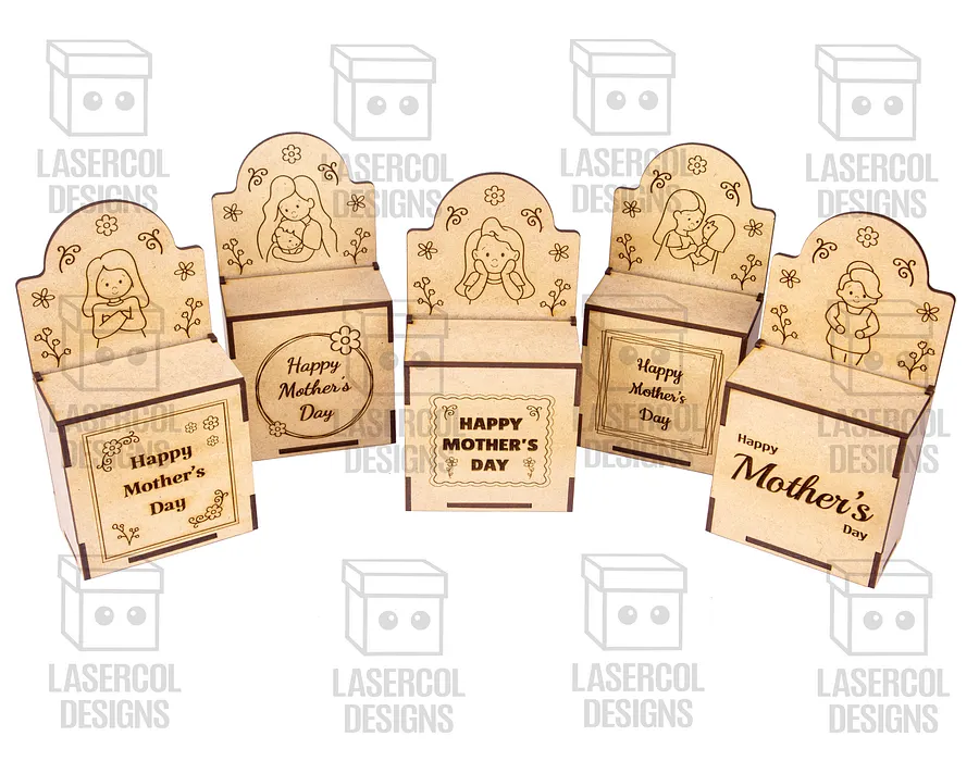 Mother's Day Gift Boxes (3 Sizes, 5 Styles) - Laser Cut Files product image (3)