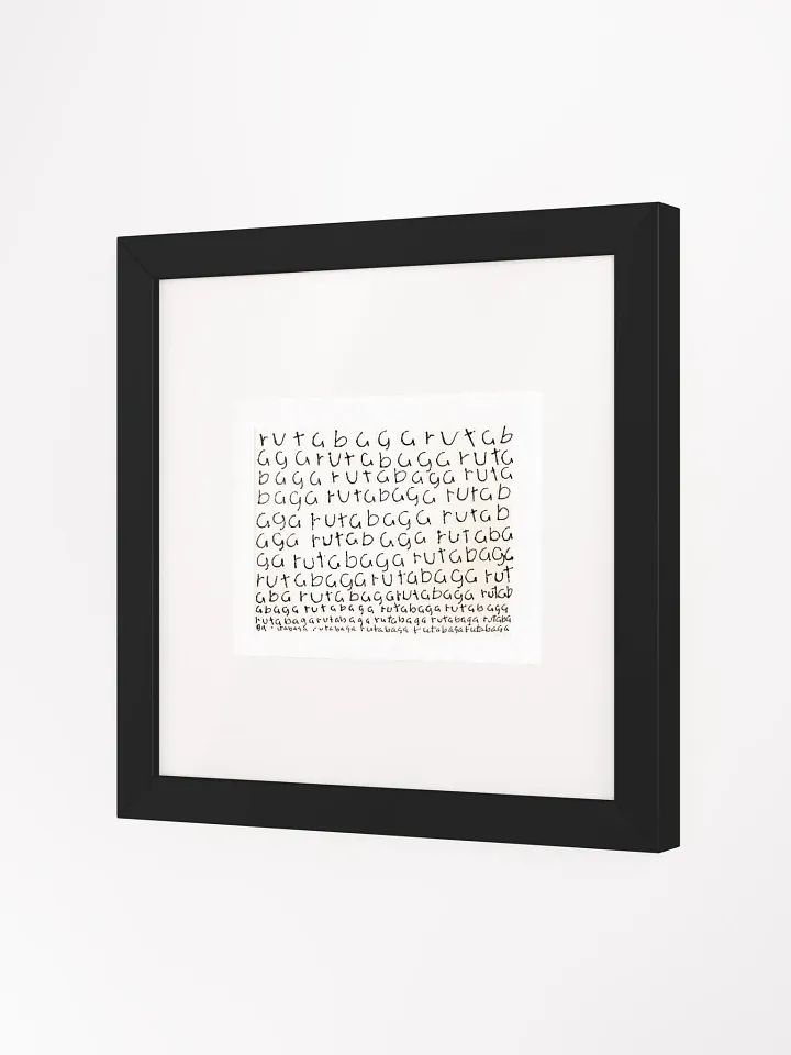 rutabaga Panel Card Print Framed product image (2)