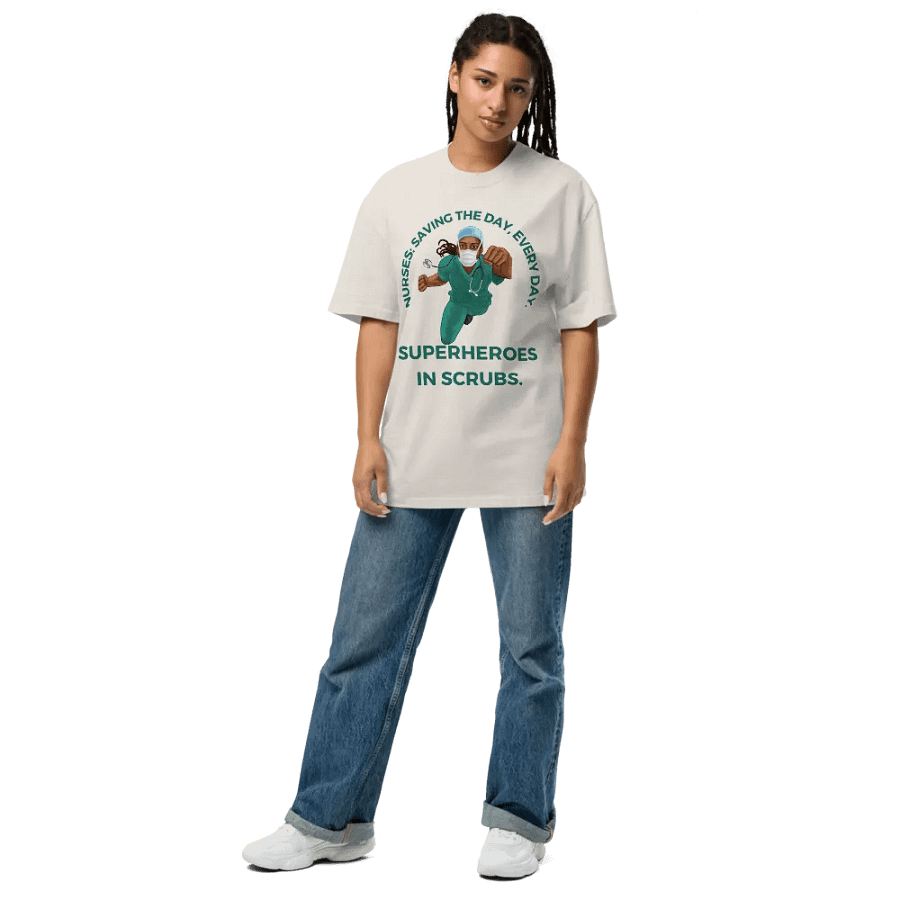 Superheroes in Scrubs Oversized Tee product image (21)