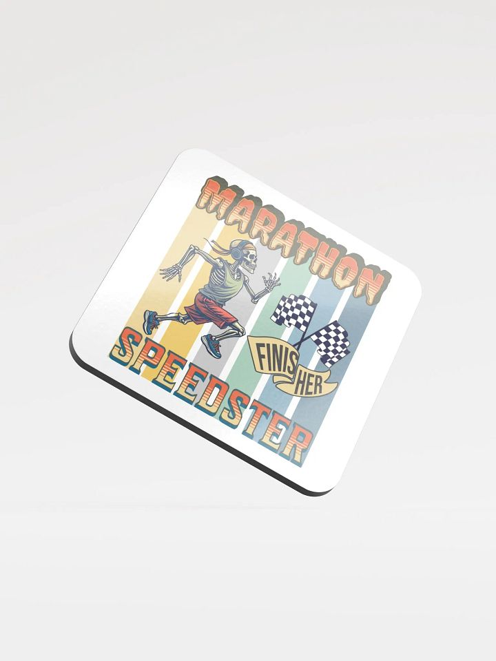 Marathon Speedster Skeleton Running Cork Coaster product image (2)