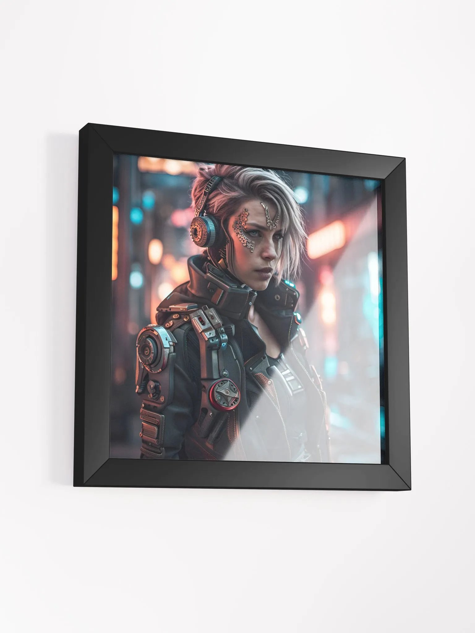 Framed Cyberpunk Female Poster product image (25)