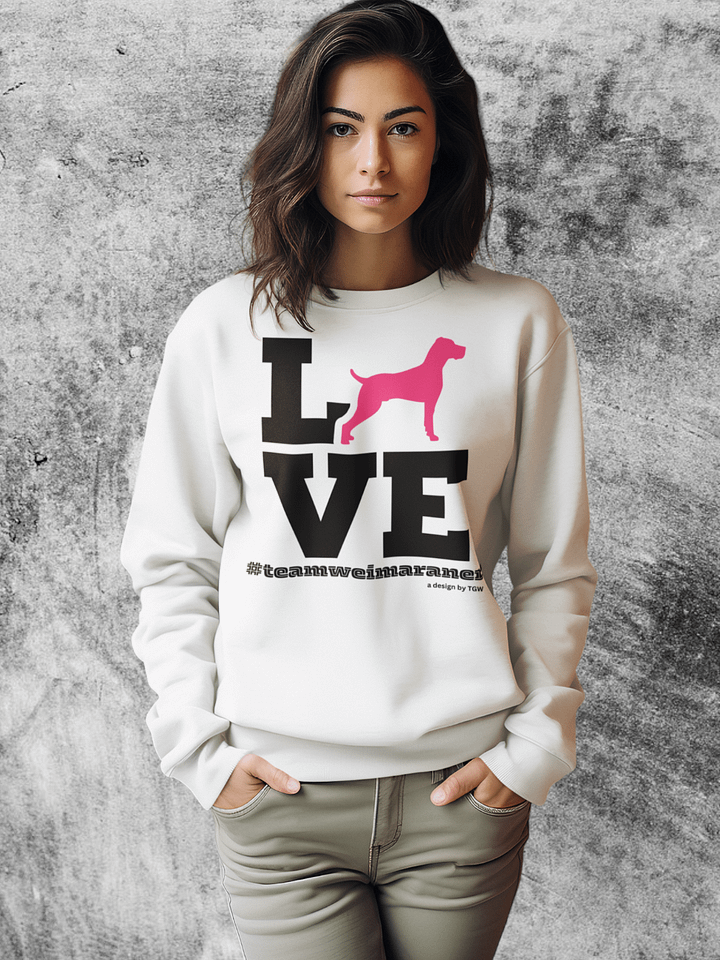 L.O.V.E. Weims (Pink) - Cotton Heritage Premium Sweatshirt product image (1)