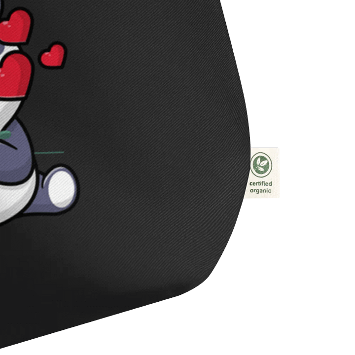 Panda Love Organic Tote Bag product image (2)