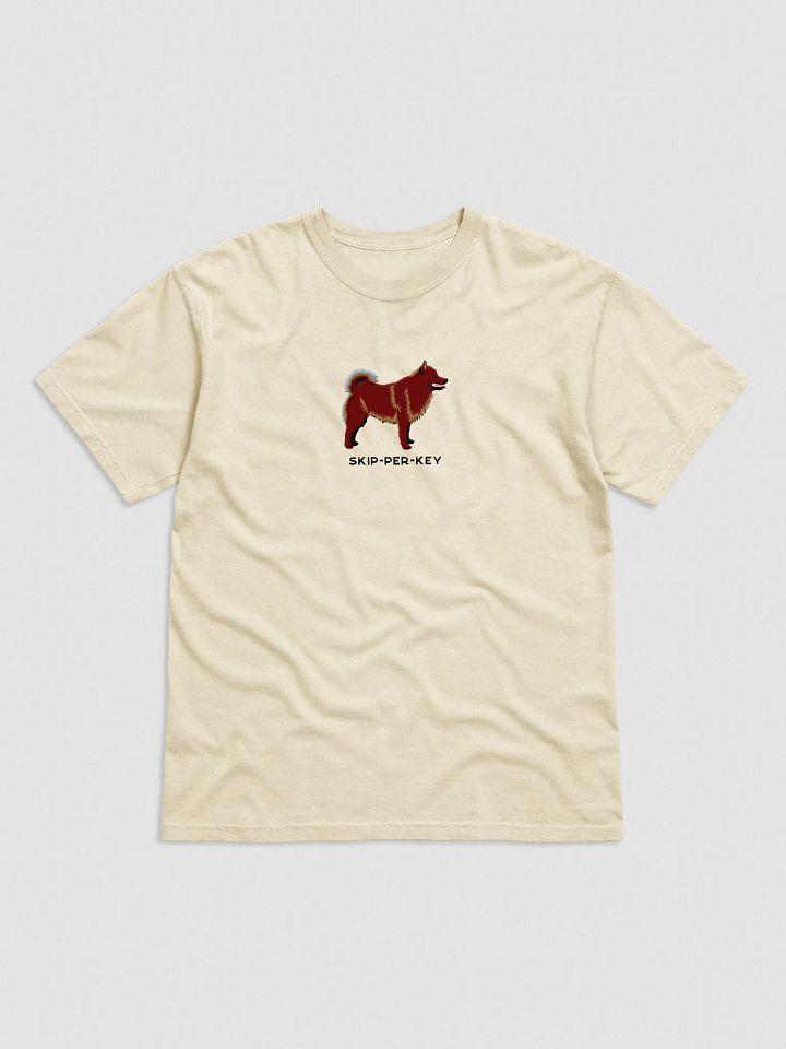 Skip-Per-Key T-Shirt(Embroidered) of a Schipperke(Chocolate) product image (33)