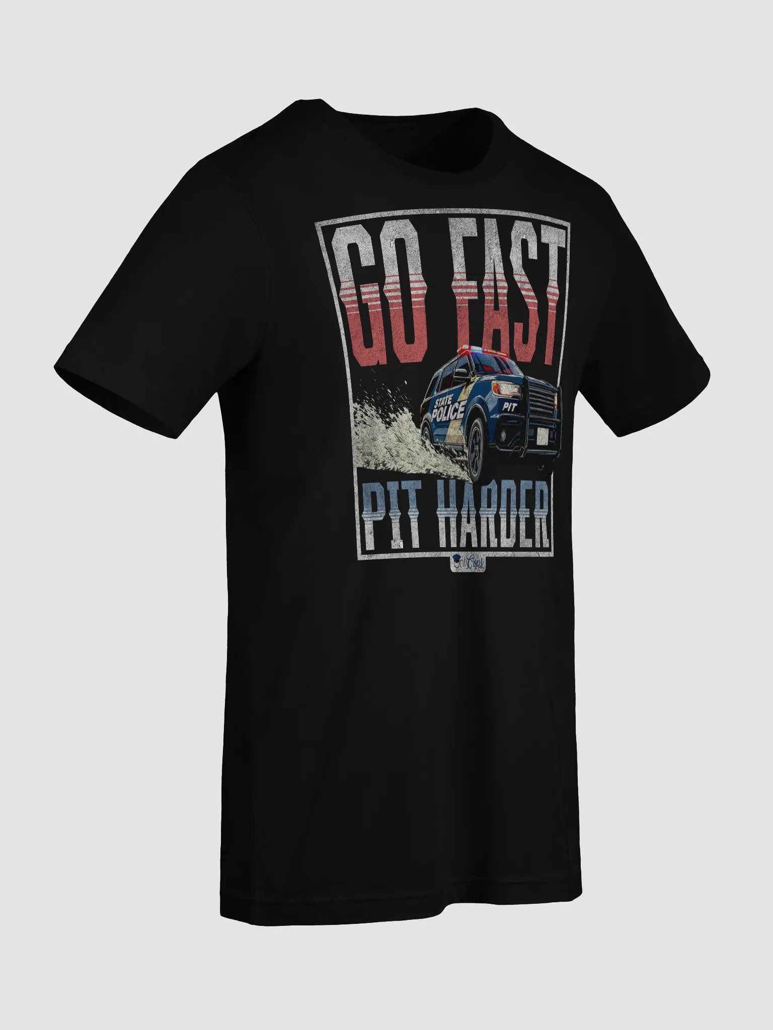 PIT HARDER Police Car T-Shirt product image (27)