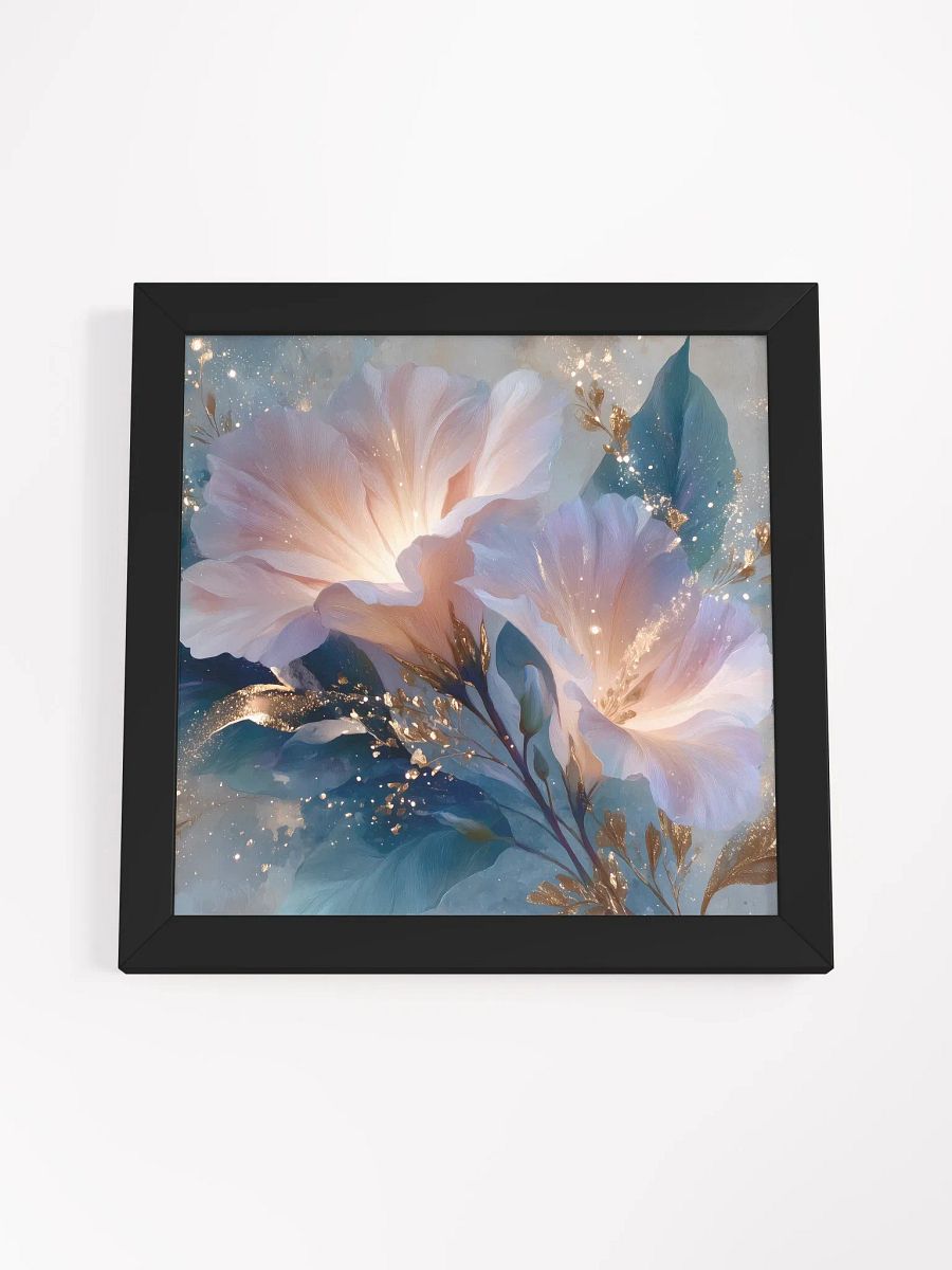 Glowing Grace: Blush & Gold Floral Wall Art product image (9)