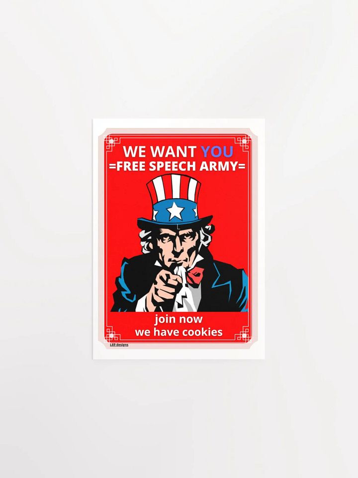 WE WANT YOU FOR FREE SPEECH ARMY product image (1)