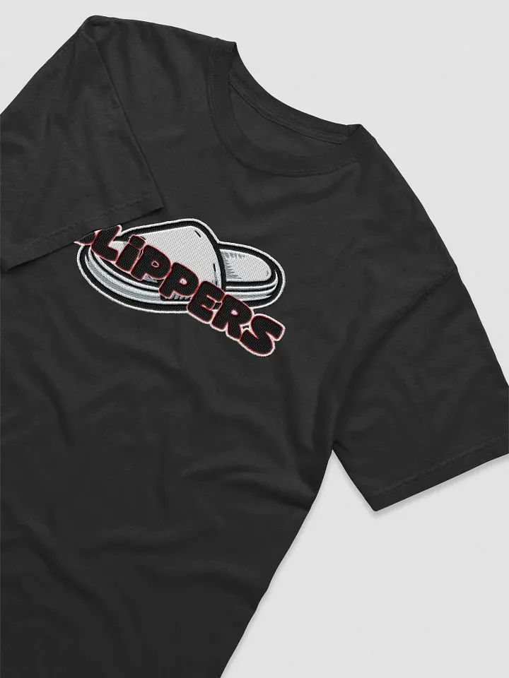 SLIPPERS EMBROIDERED T-SHIRT BLACK product image (2)