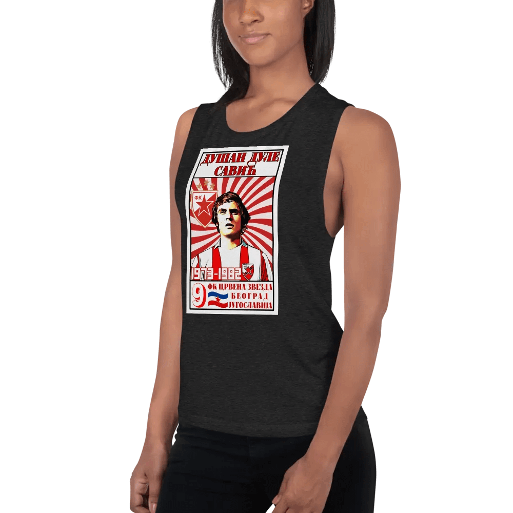 Dušan Dule Savić (FK Crvena Zvezda) Bella+Canvas Women's Flowy Muscle Tank product image (2)