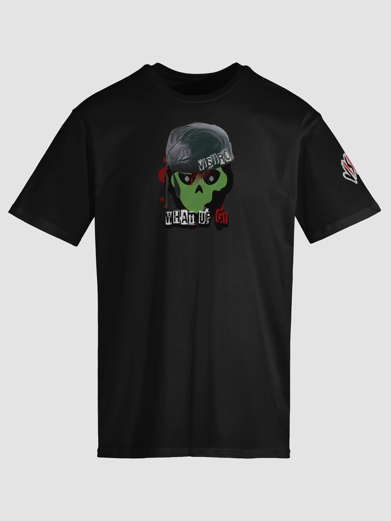 Visiiro What Up G! Zombie T-Shirt Black product image (3)