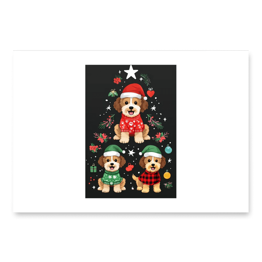 Festive Paws Wrapping Paper Set product image (1)