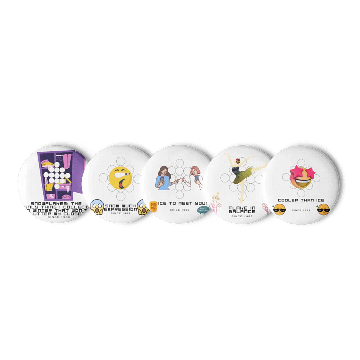 Snowflakes Pins product image (1)