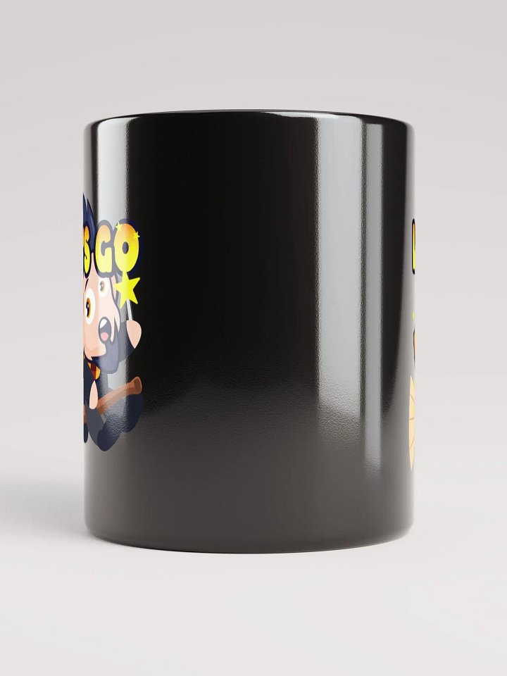 JOSH POTTER LETS GO GLOSSY BLACK MUG product image (2)