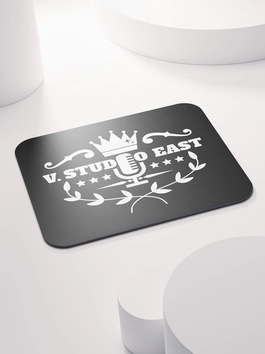 Black mousepad with white logo (small) product image (4)