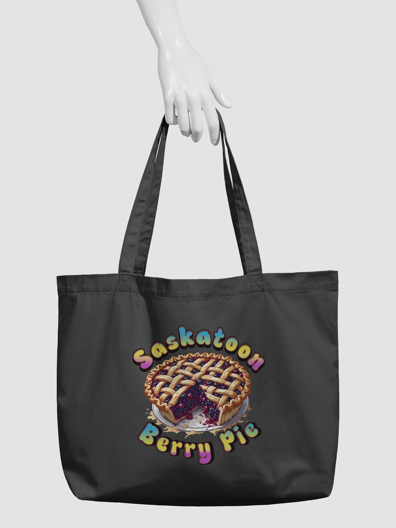 Saskatoon Berry Pie Bliss Organic Tote Bag product image (3)