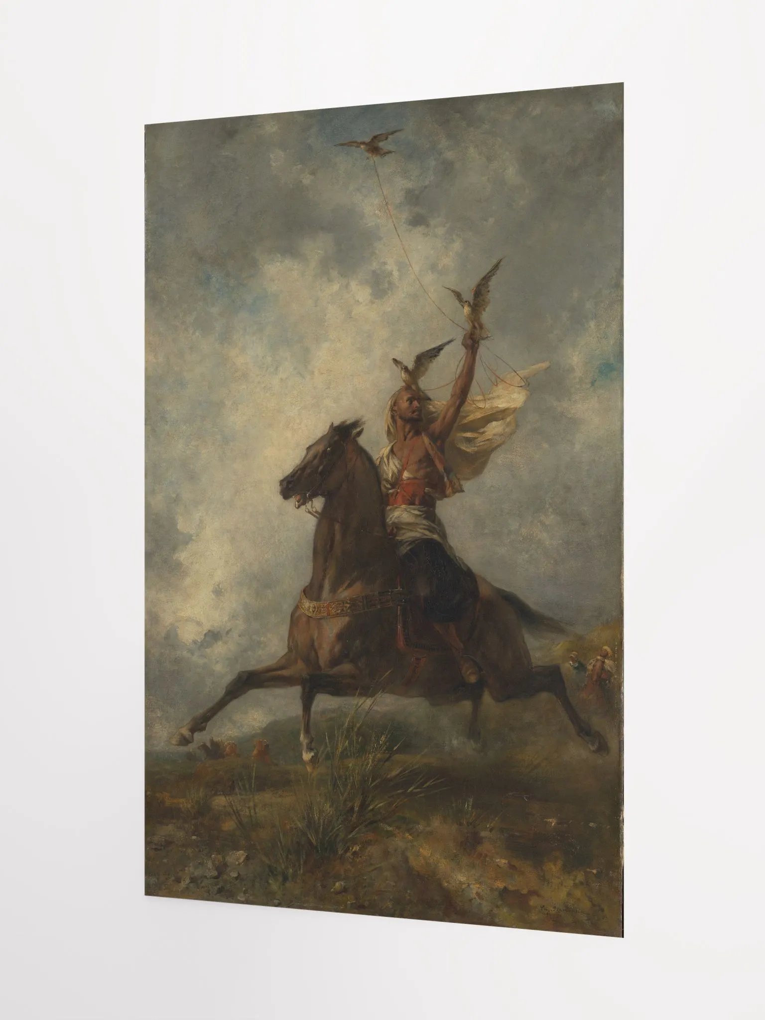 Digital copy The Arab Falconer By Eugène Fromentin French 1864/Enhanced Matte Paper Poster (in) by Allcolor product image (3)