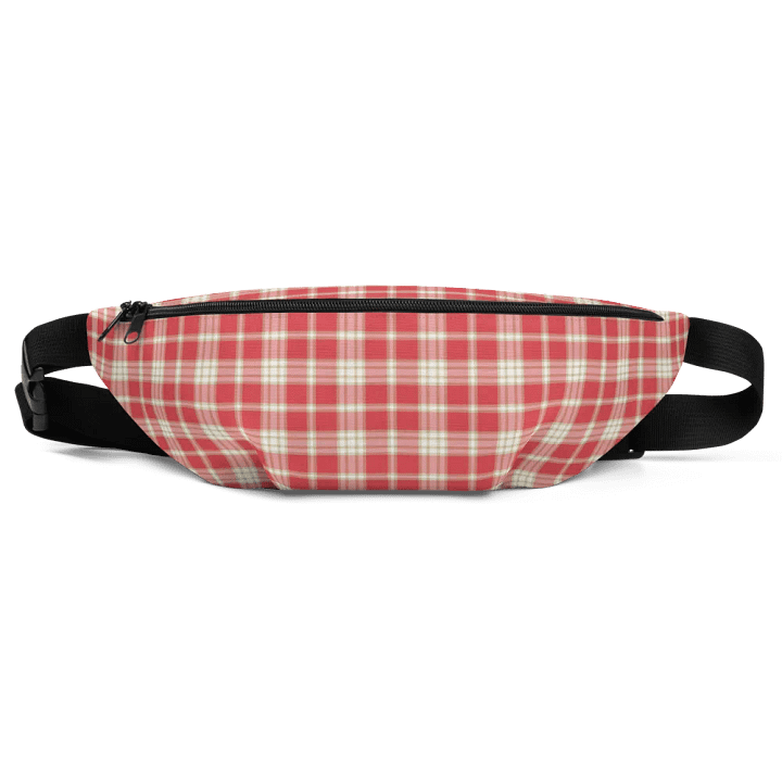 Coral Pink Plaid Fanny Pack product image (2)