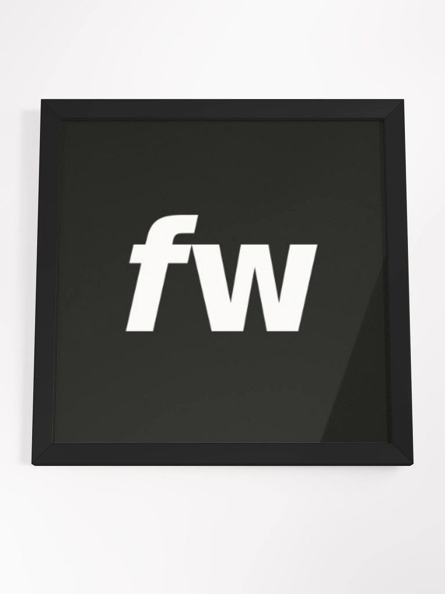 Bold FW Letters Matte Poster product image (4)