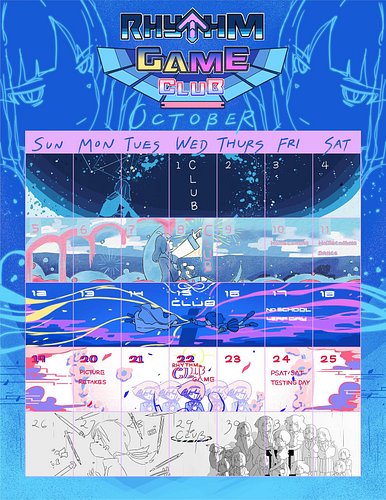 (late post) Thank you to our lovely artist @silent.prince17 / @silent_art17.png for making this months schedule!