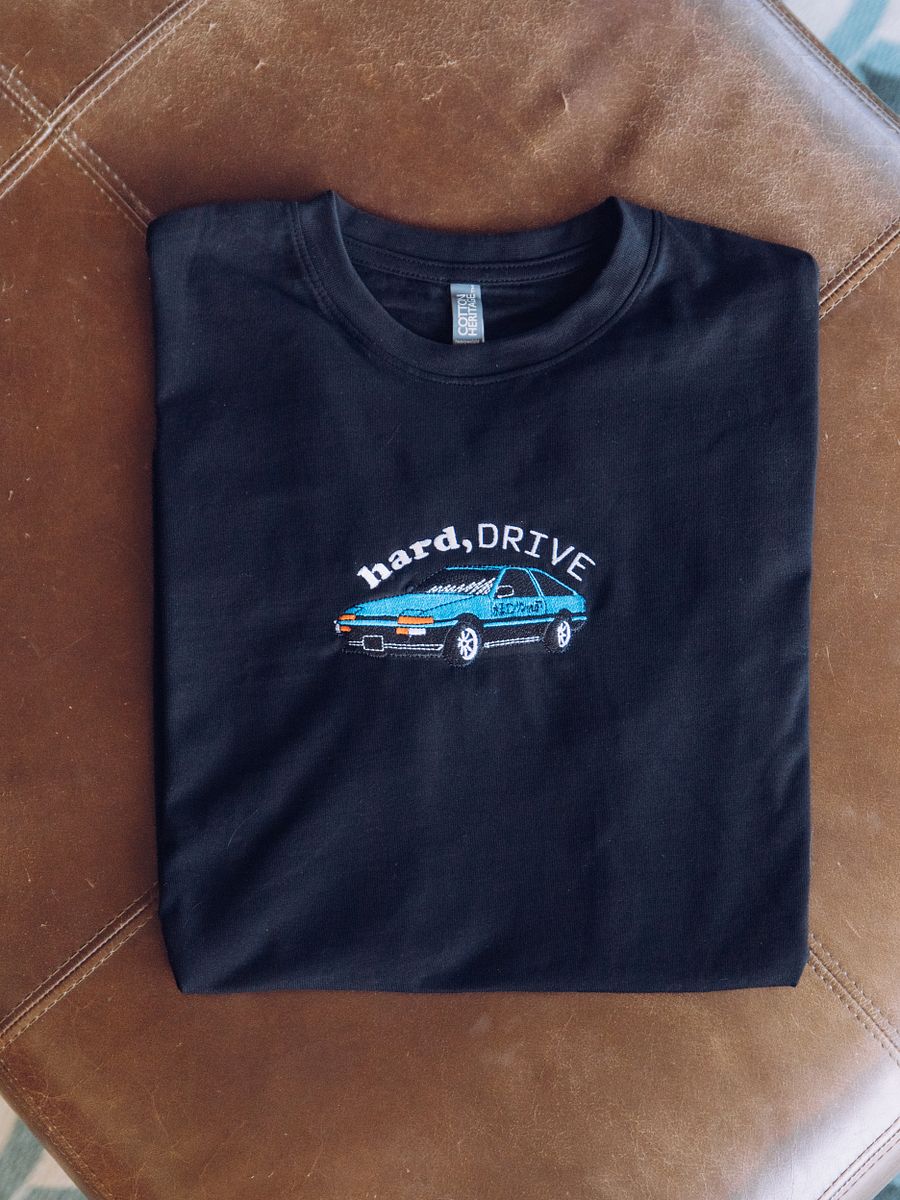 Embroidered Hard Drive Shirt (Black) product image (3)
