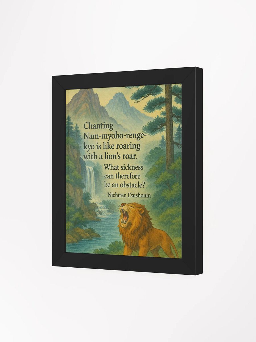 Lion’s Roar Nichiren Buddhism Poster product image (61)