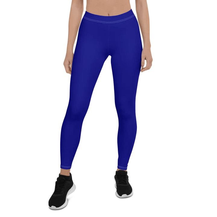 Plain Color Navy Blue Leggings product image (1)