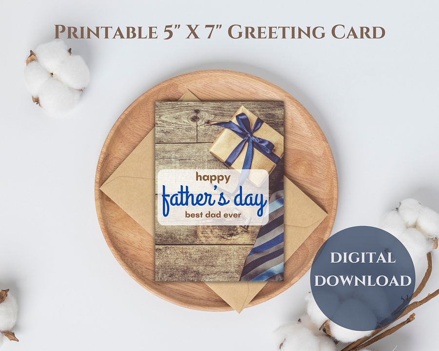 Tie & Cuff Links Father's Day Card product image (1)