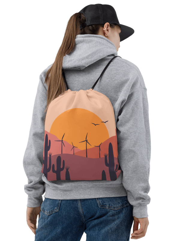 Sunset Wind Drawstring Bag product image (2)