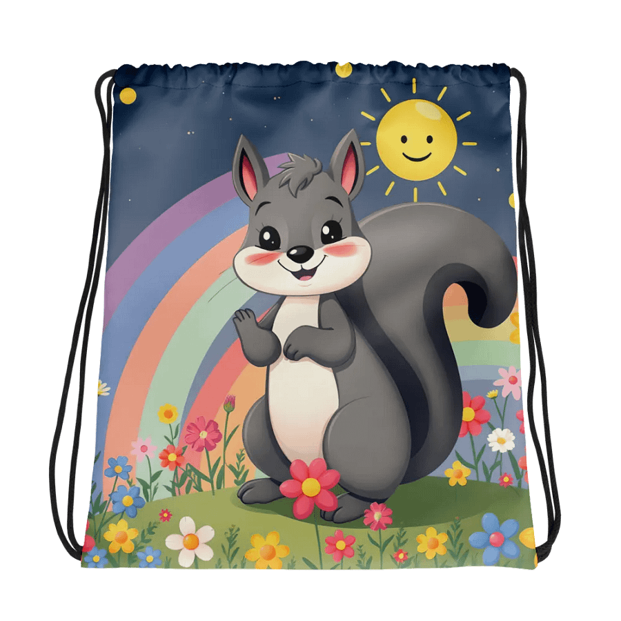 Whimsical Meadow Adventure Drawstring Bag product image (1)