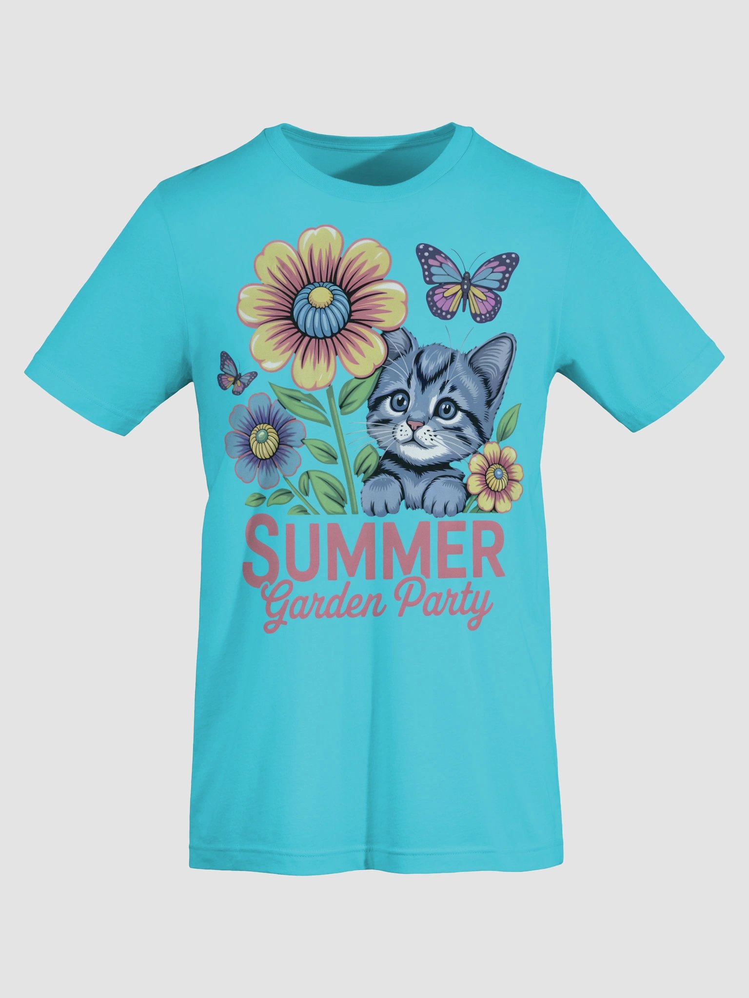 Summer Garden Party Kitten T-Shirt product image (62)