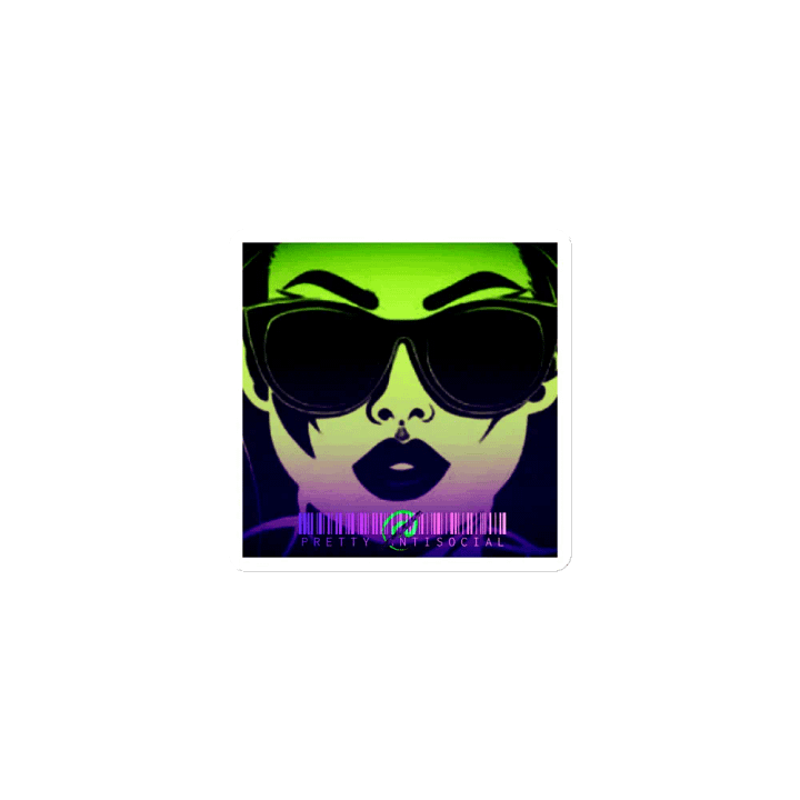 Pretty AntiSocial OG Logo & Barcode Die-Cut Magnet product image (1)