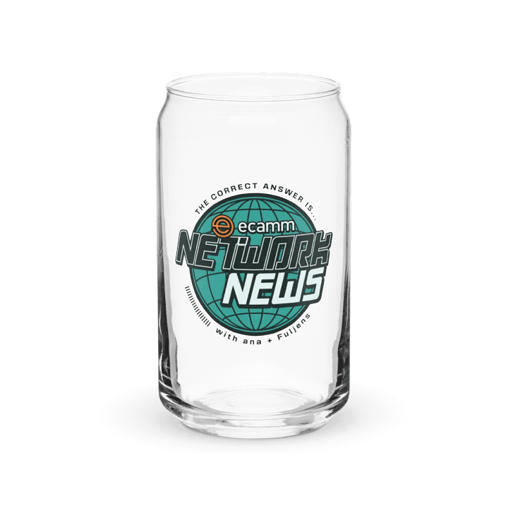 Ecamm Network News 16oz Glass product image (2)