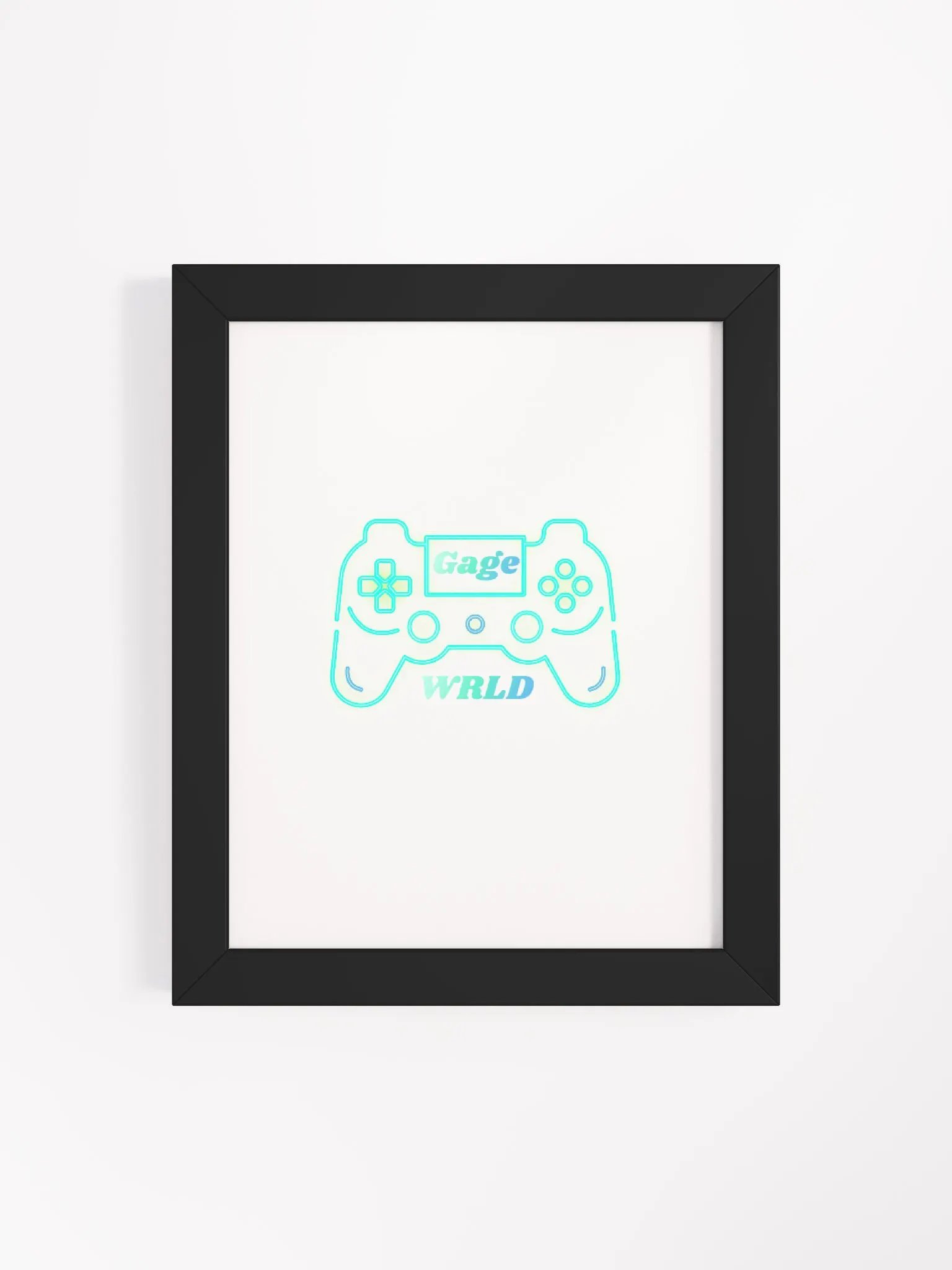 Gage WRLD Controller Framed High-Quality Matte Poster product image (69)