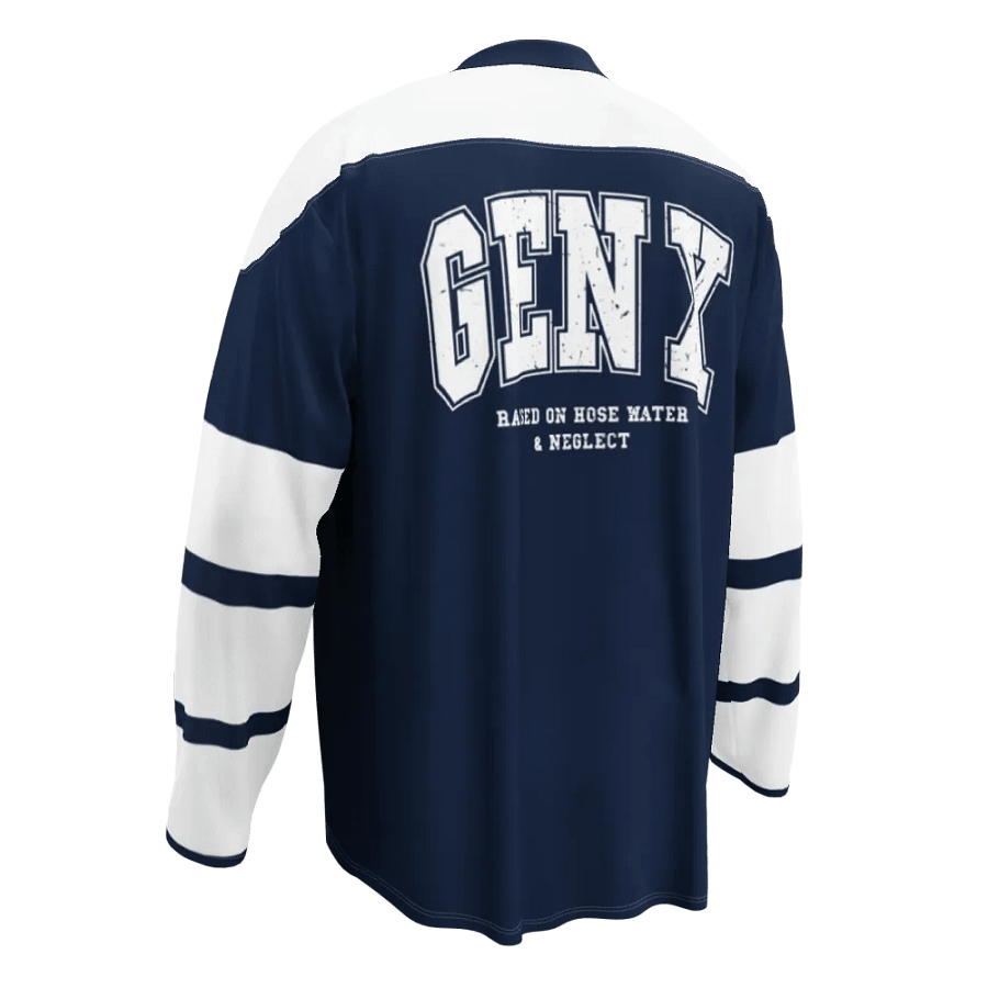 GEN X Distressed Hockey Fan Jersey product image (4)