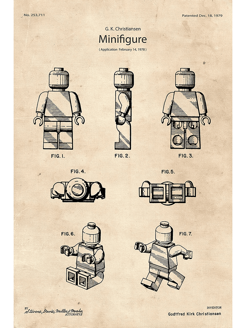 LEGO Minifigure Patent | LIMITED EDITION Poster