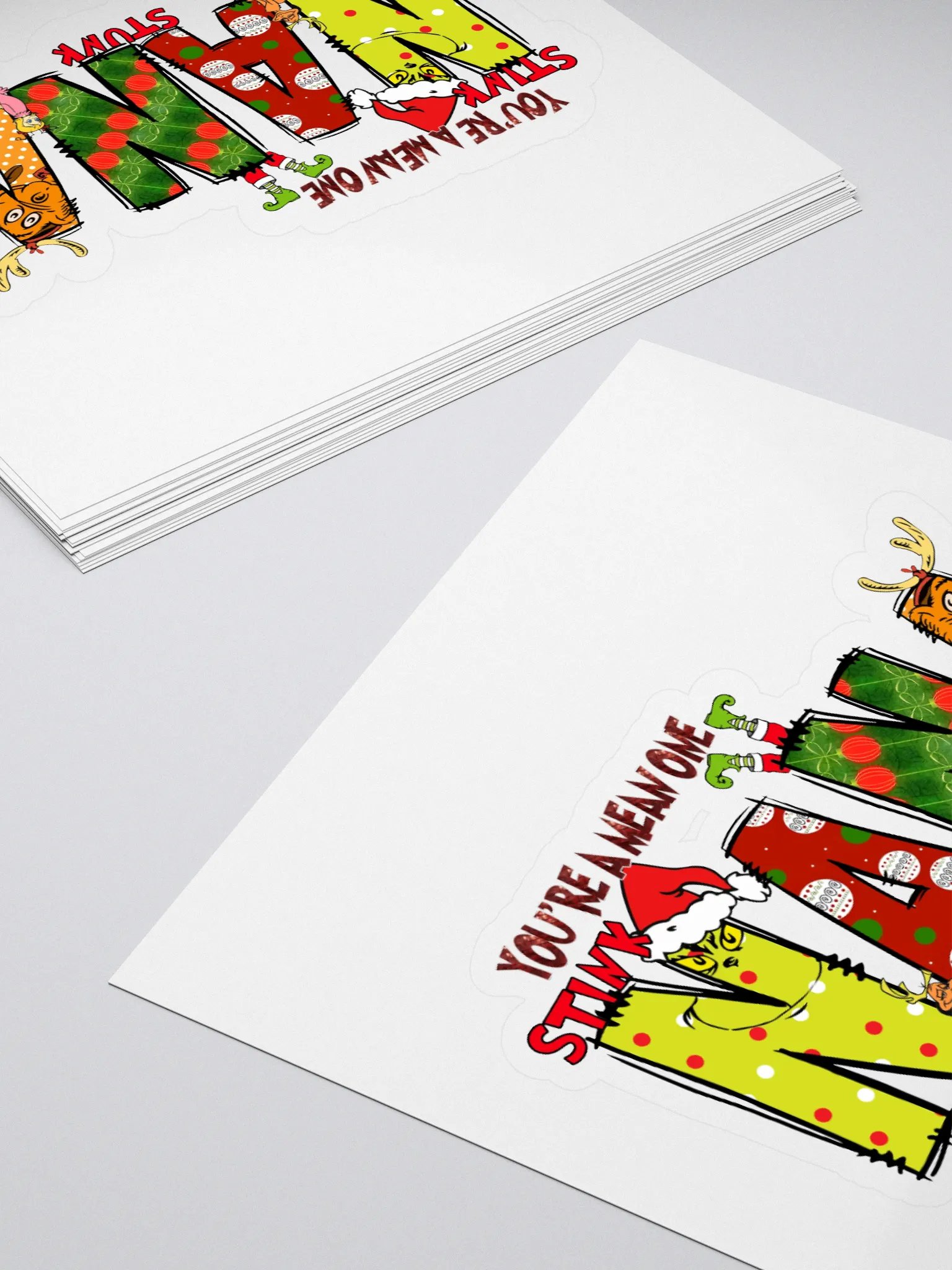 Whimsical NANA Christmas Kiss Cut Stickers product image (4)