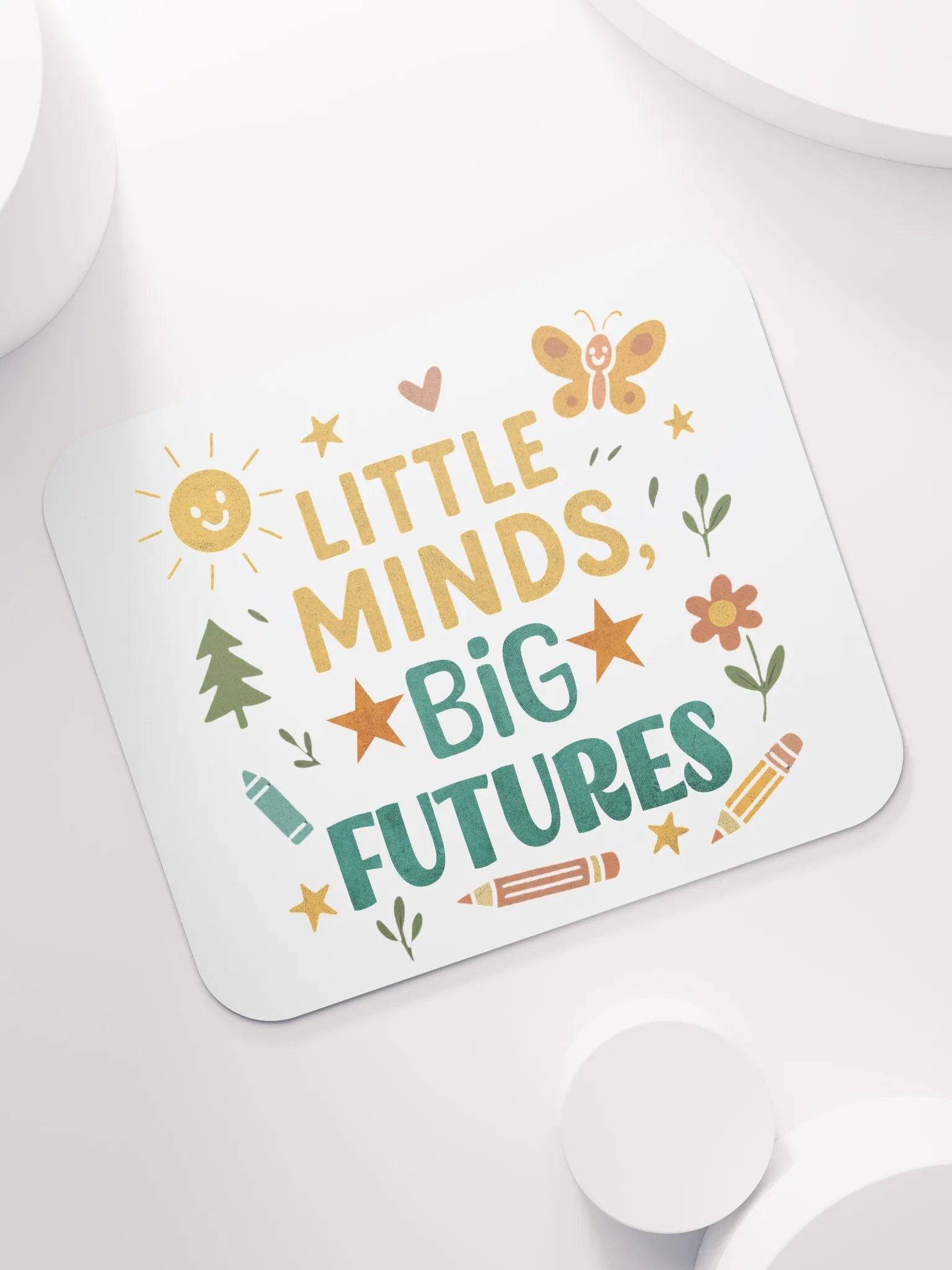 Little Minds Big Futures Mouse Pad – Fun Teacher Desk Accessory product image (7)