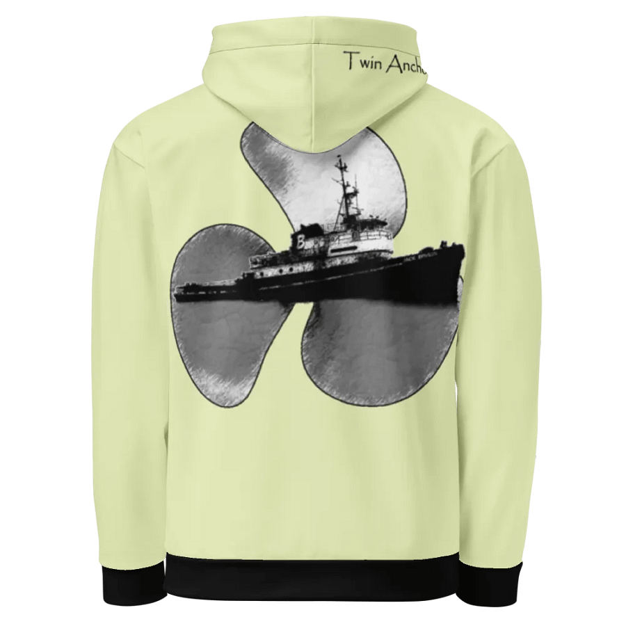 snow flurry Three blade prop & Jack tug Hoodie product image (3)