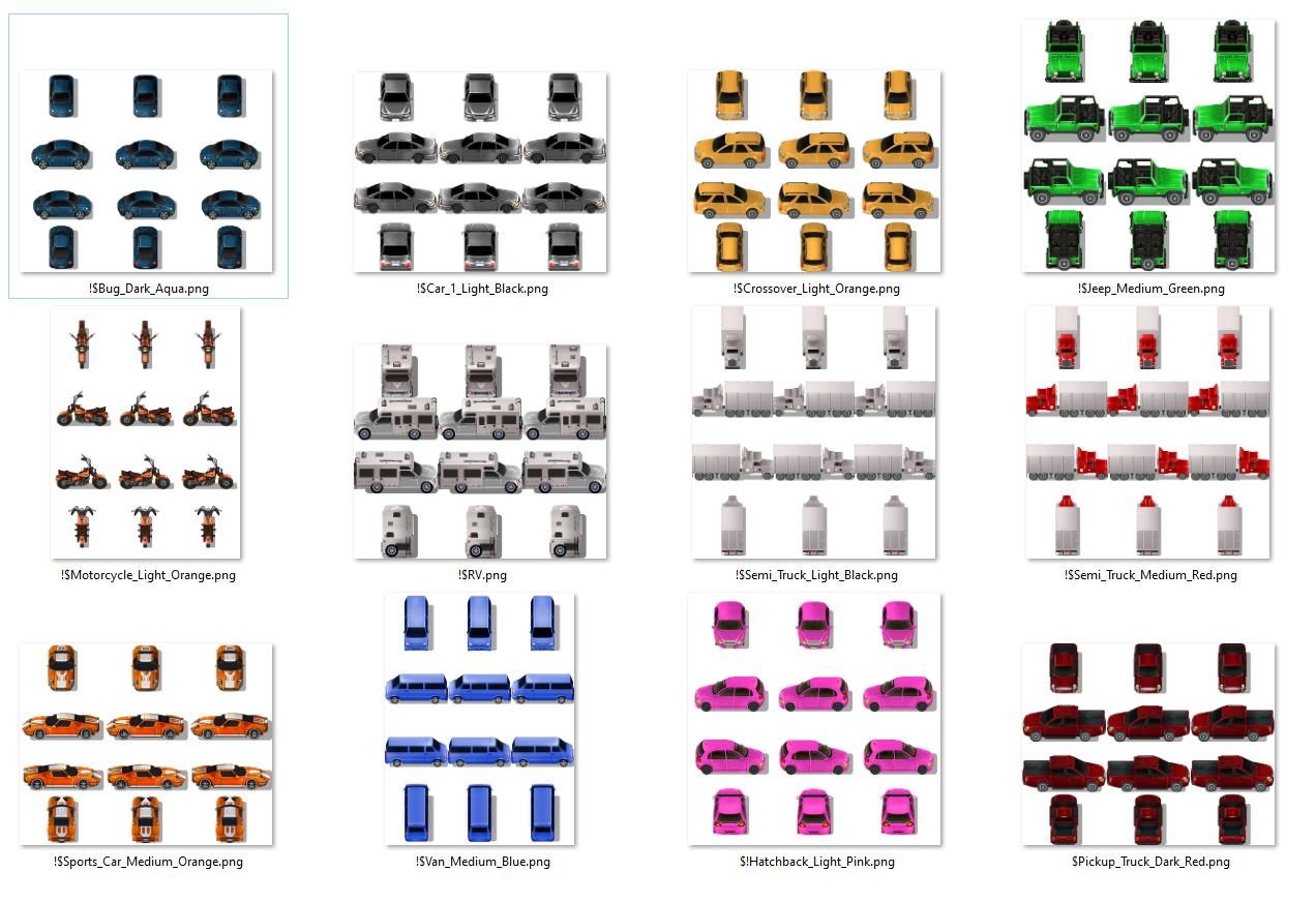 KR Transportation Station ~ Cars, Trucks and Gas Tileset for RPGs product image (10)