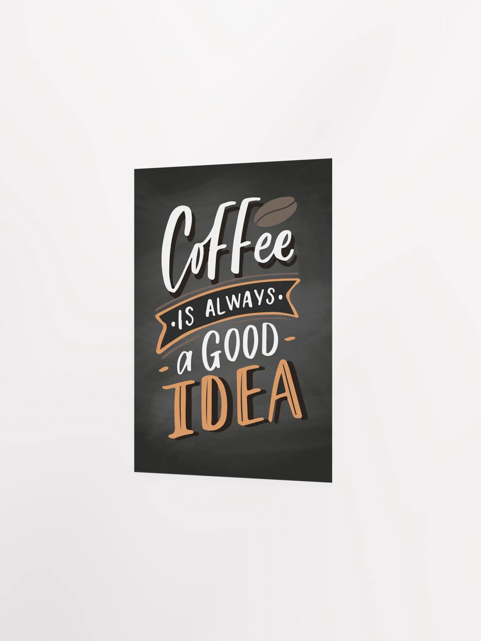 Coffee is always a good idea — Coffee Lettering Poster Print, Good Morning Coffee Poster, Coffee Lover Gift, Coffee Station Wall Art —Trendy Kitchen Wall Art,Kitchen Decor product image (7)