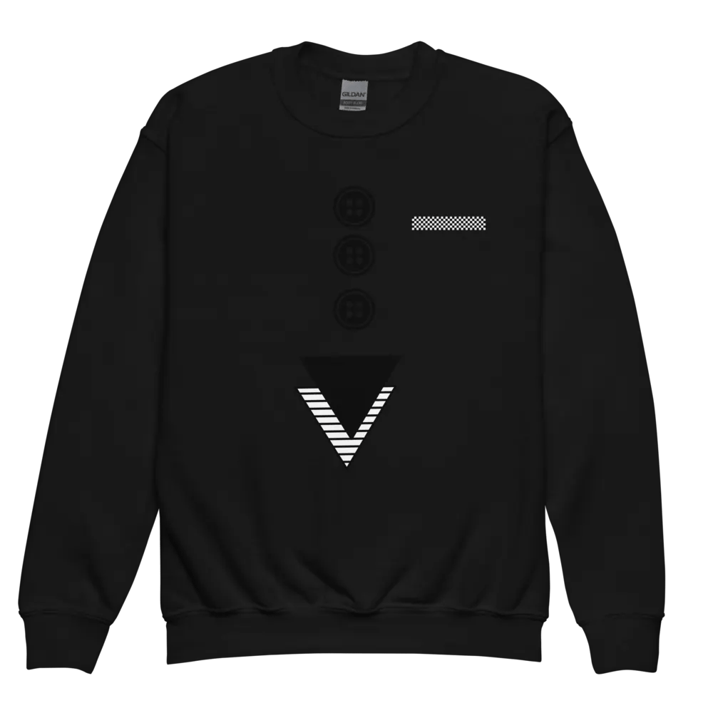 Triangles with buttons and hankie Youth Sweatshirt product image (7)