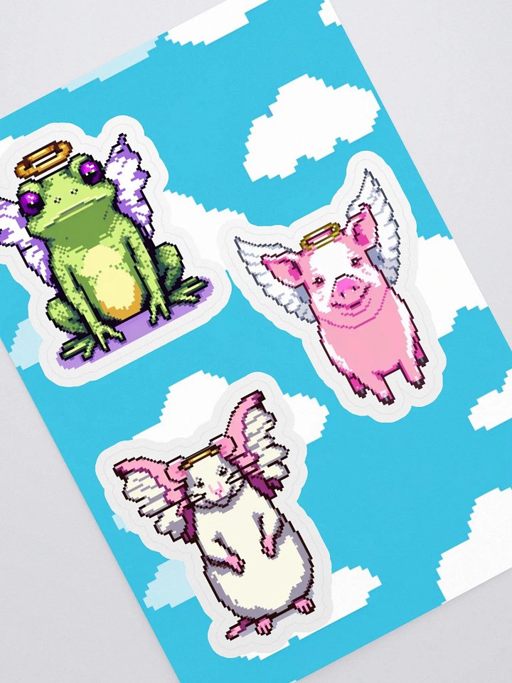 Heavenly Critters! Sticker Sheet product image (1)