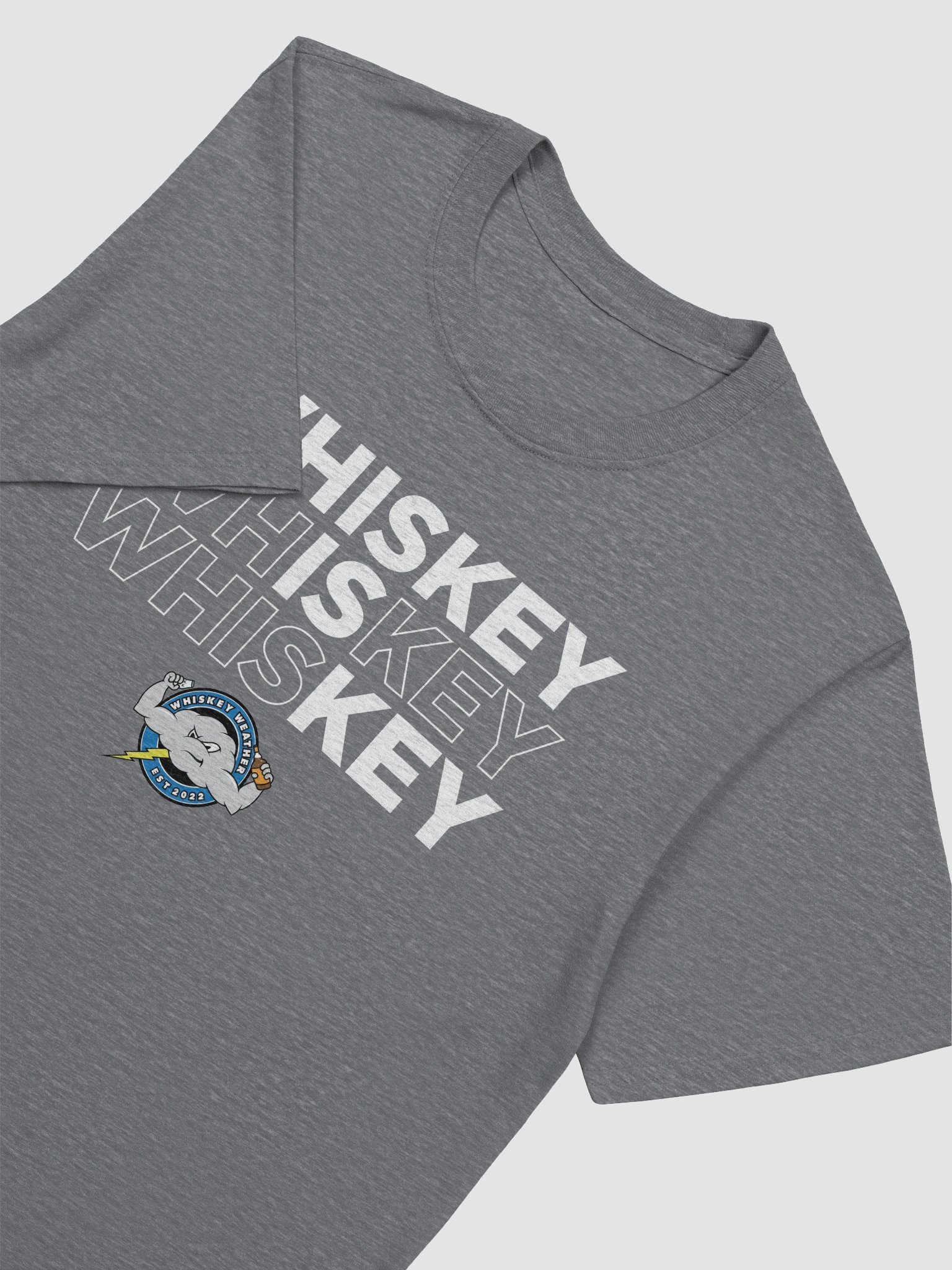 Whiskey Is Key - Whiskey Weather T-Shirt (White Letters) product image (15)