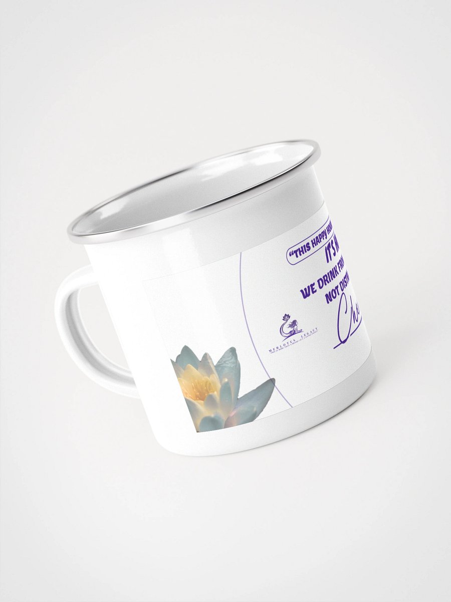 🪷🌫 MerLotus Legacy Mug — Enamel White, Second Edition product image (4)