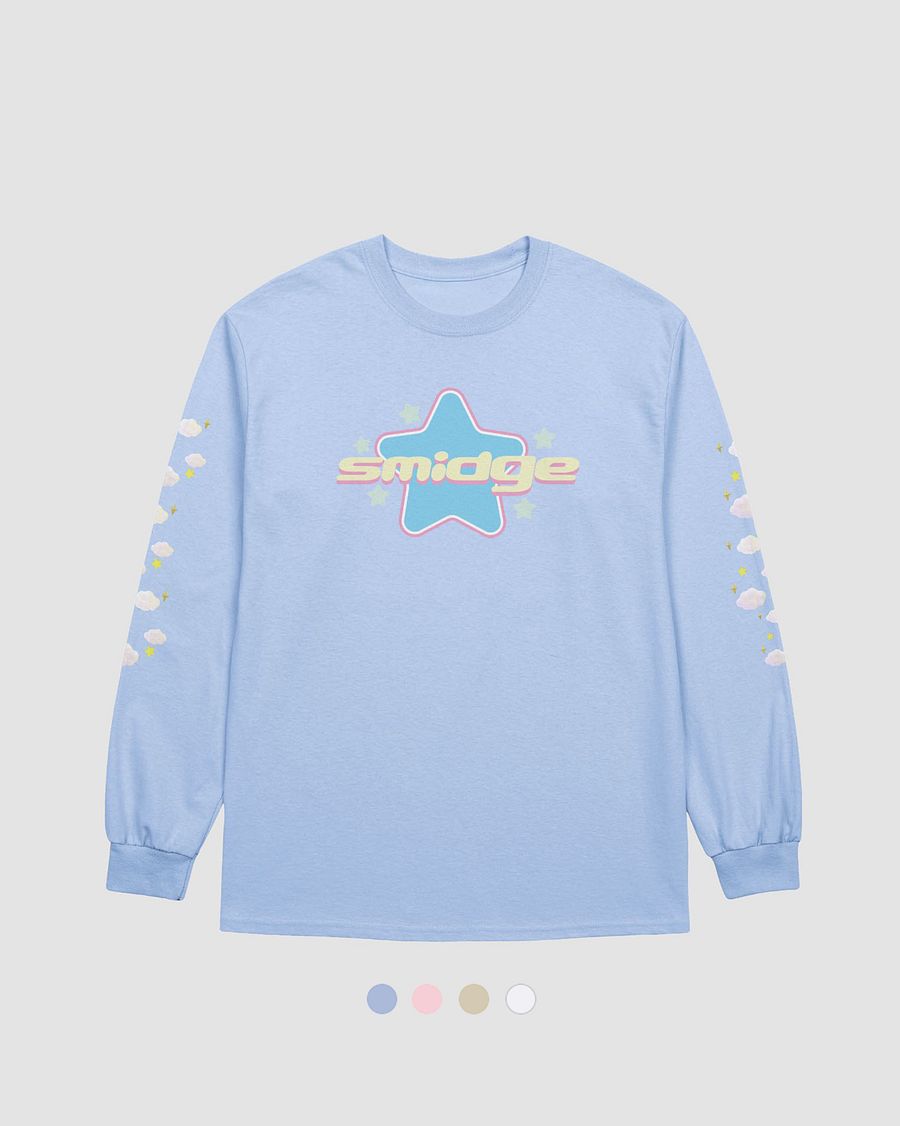 smidge stars & cloud long sleeve product image (1)