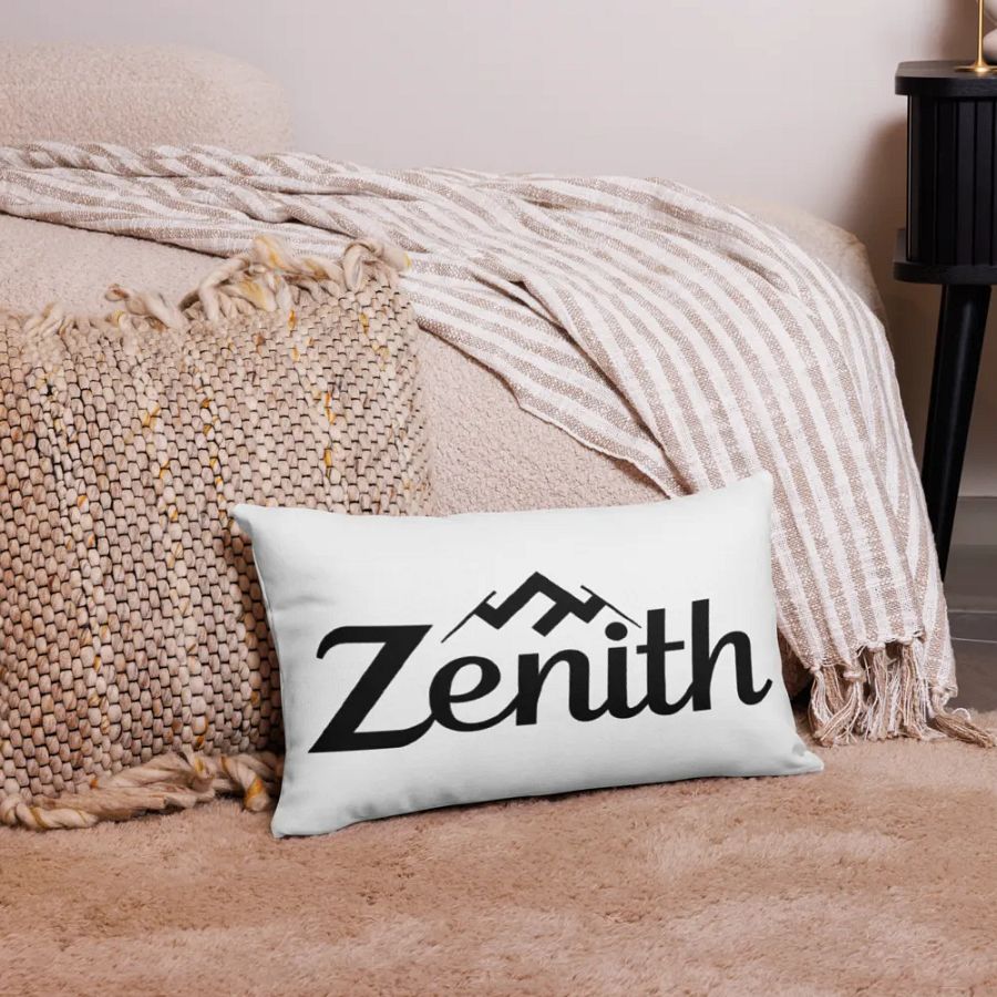 Zenith Premium Pillow Case - White with Mountain Design product image (8)