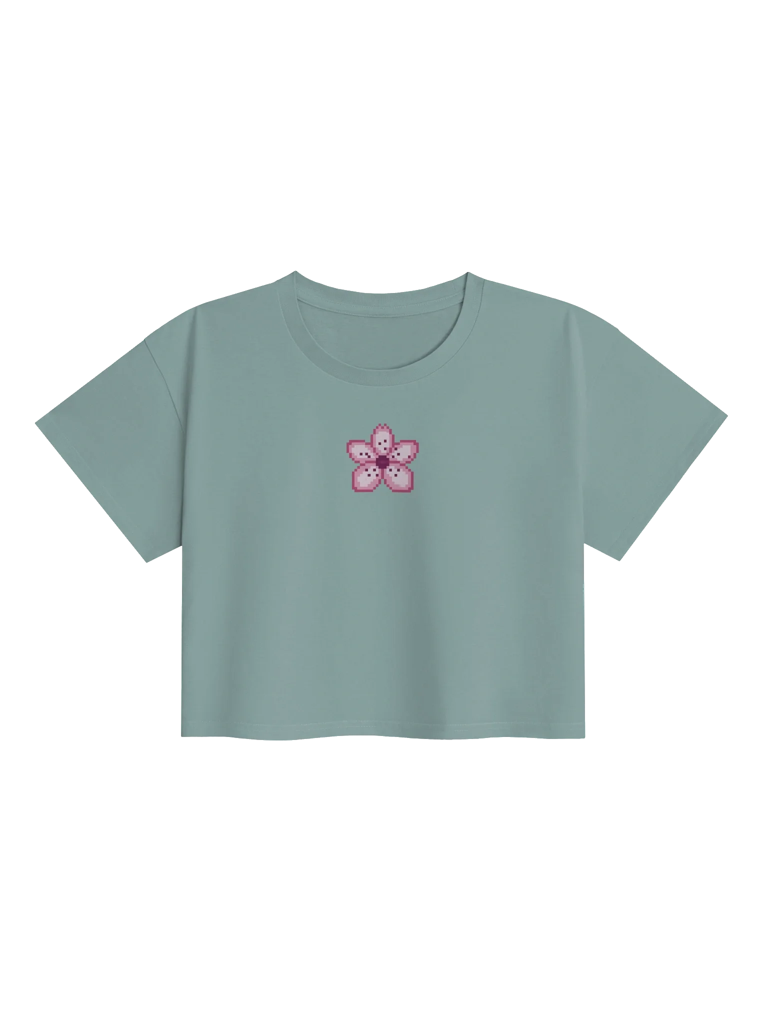 Pixel Blossom Crop Top product image (4)